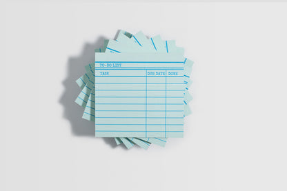 Library Card Post-It Notes Sticky Notes - Green