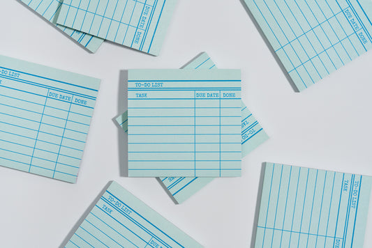 Library Card Post-It Notes Sticky Notes - Green