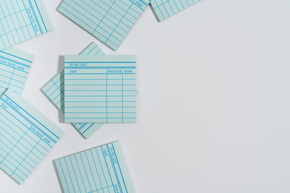 Library Card Post-It Notes Sticky Notes - Green