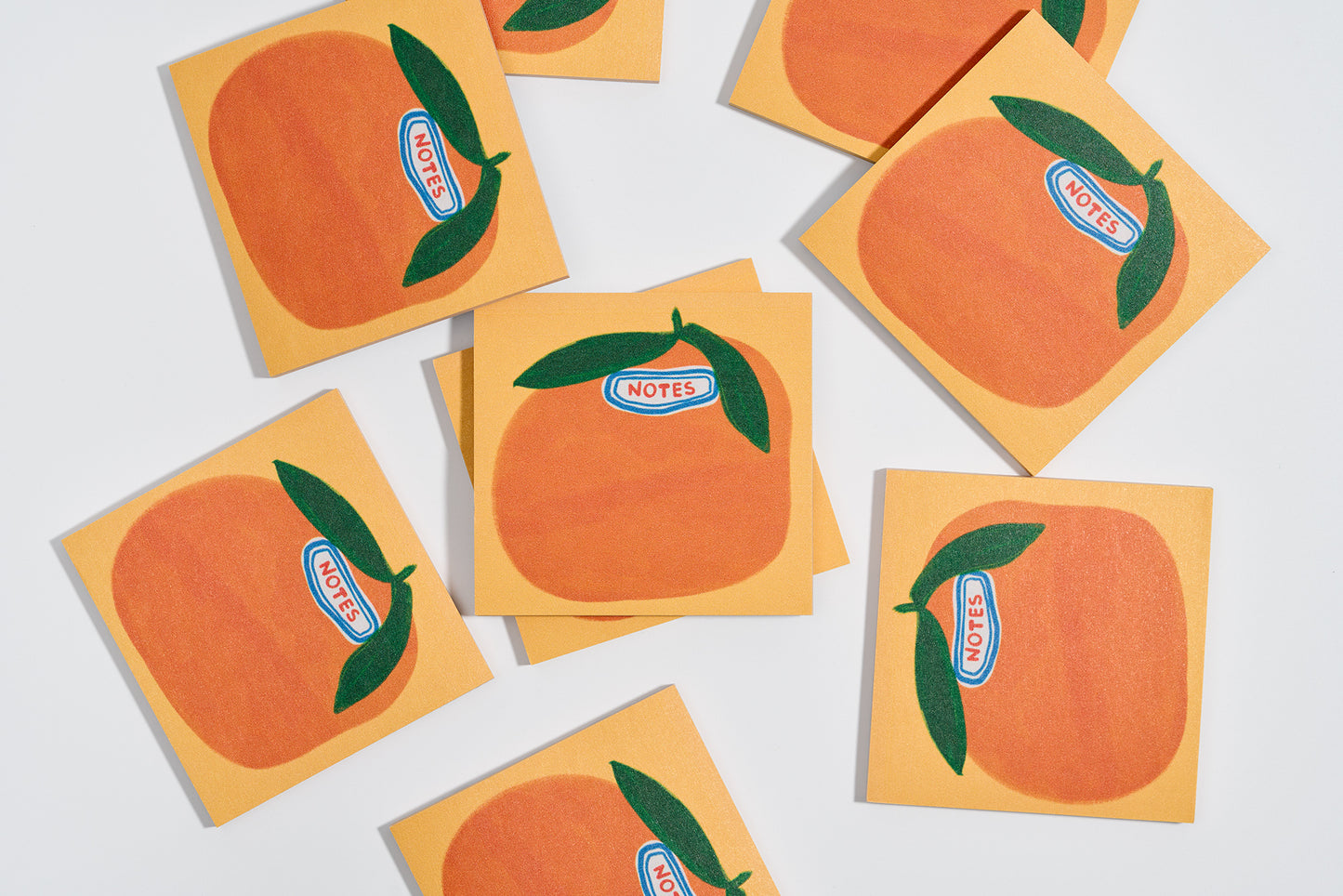 Orange Grocery Sticker  Post-It Notes Sticky Notes