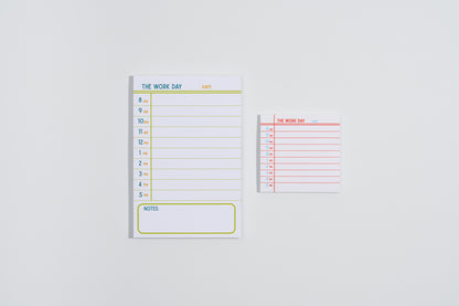 The Work Day 4x6 Notepad