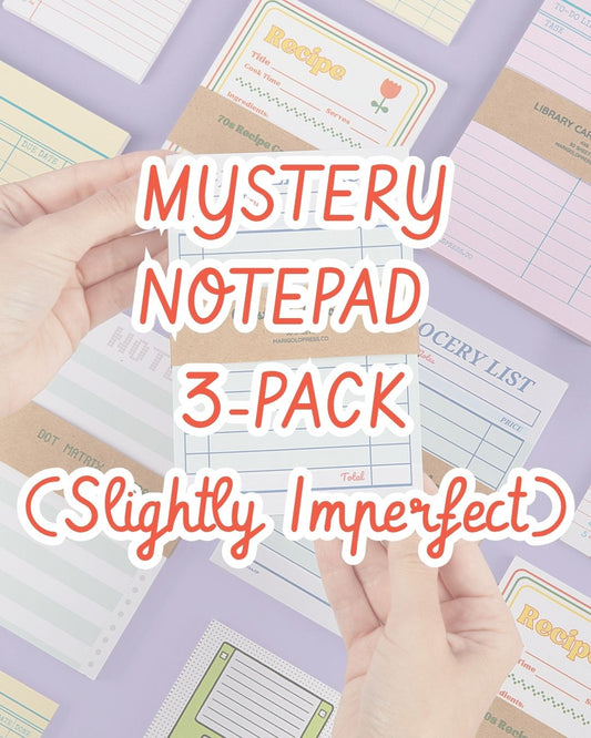 Mystery Bundle- SLIGHTLY IMPERFECT Notepads - 3 Pack