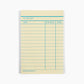 Library Card Notepad - Yellow - Case of 4