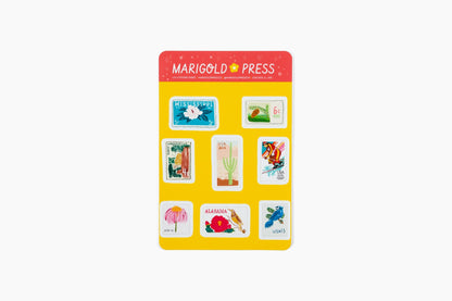 Vintage Postage Stamp Sticker Sheet 4 x 6 (Single Sheet)