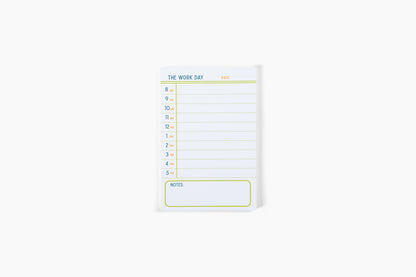 The Work Day 4x6 Notepad