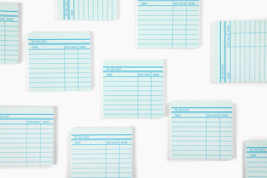 Library Card Post-It Notes Sticky Notes - Green