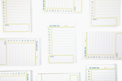 The Work Day 4x6 Notepad