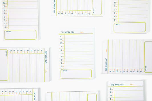 The Work Day 4x6 Notepad