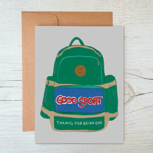 School Backpack Thank You Card