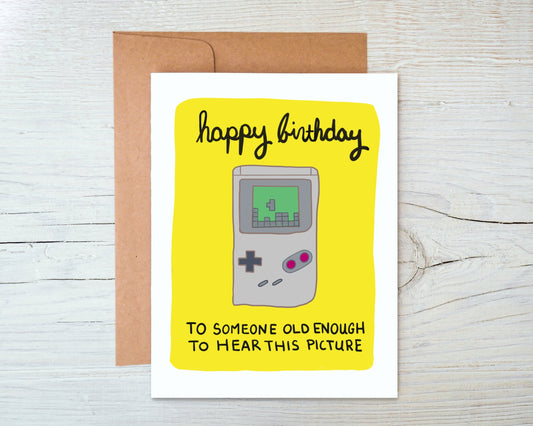 Tetris Birthday Card